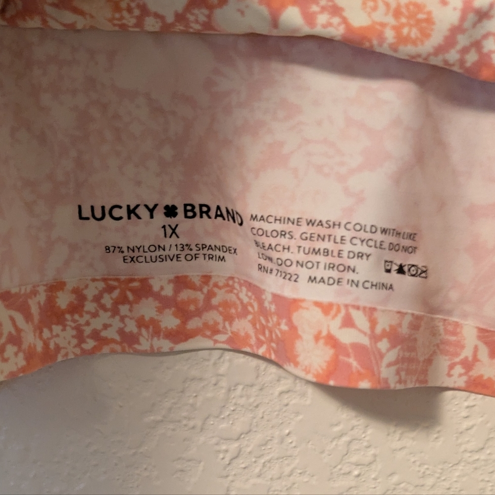 Lucky Brand Floral Pink Women's Top - Picture 3 of 4